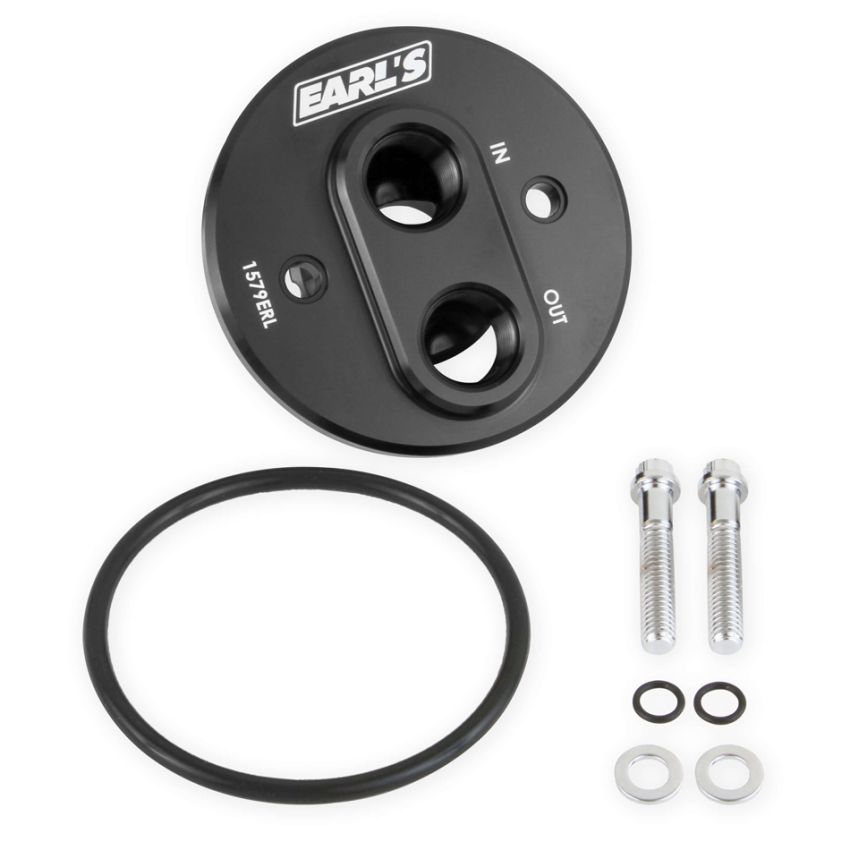 EARLS EAR1579ERL Oil Filter Adapter Chevy V8 68-00 Billet Aluminum