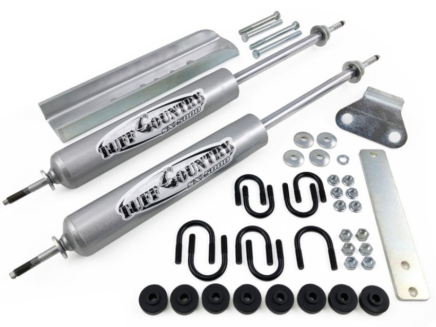 Tuff Country 66280 80-96 Ford F-250 4wd Dual Steering Stabilzer (Parallel Style)