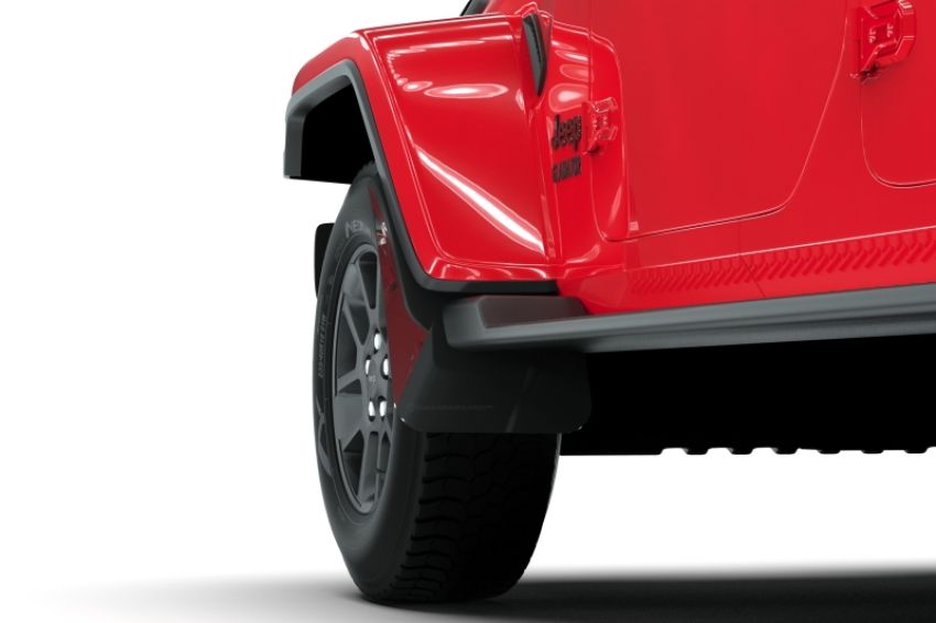 Rally Armor MF84-BLK-MBK Black Mud Flap/Metallic Black Logo