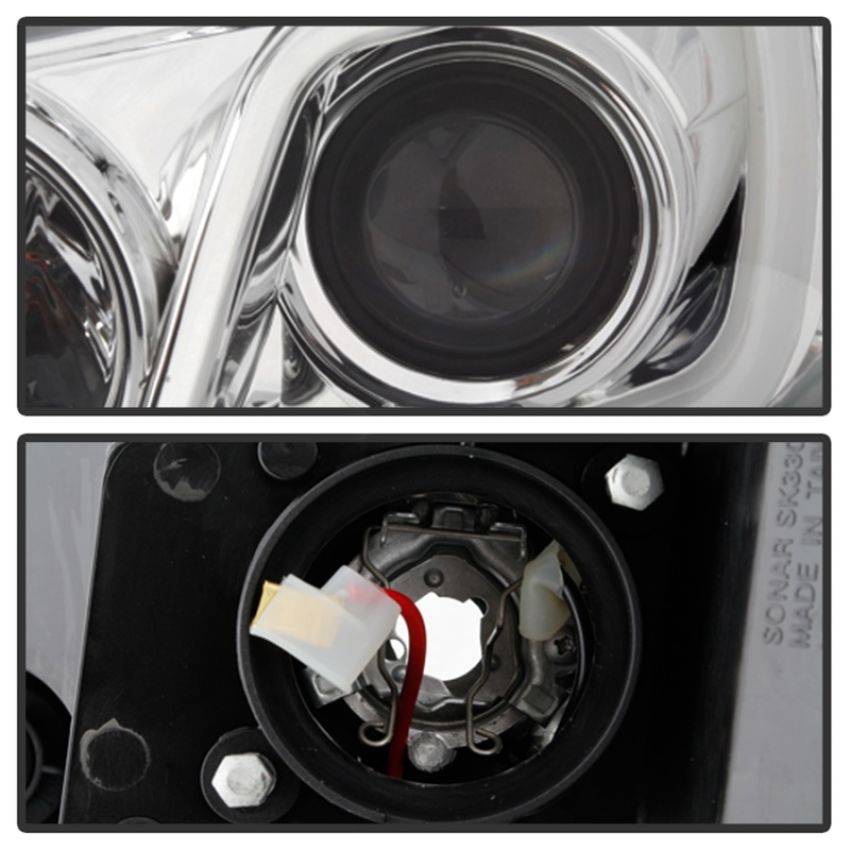 SPYDER 5086686 Projector Headlights - Light Bar - Chrome