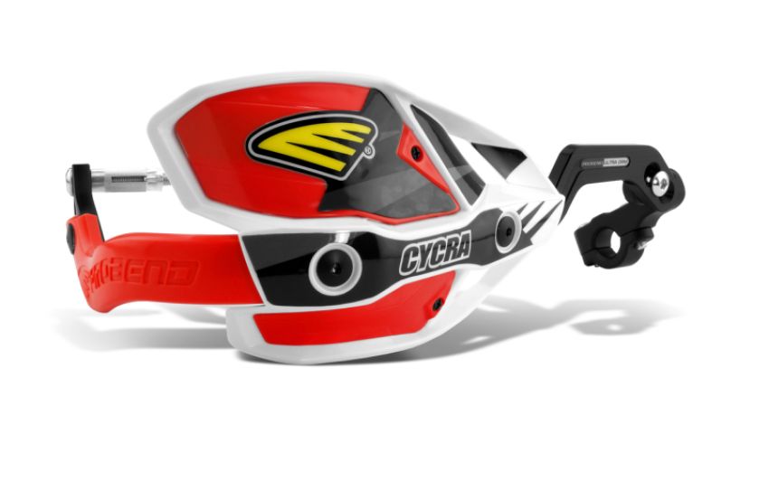 Cycra 1CYC-7407-32X CRM Ultra 7/8 in. Clamp w/White Shields/Red Covers