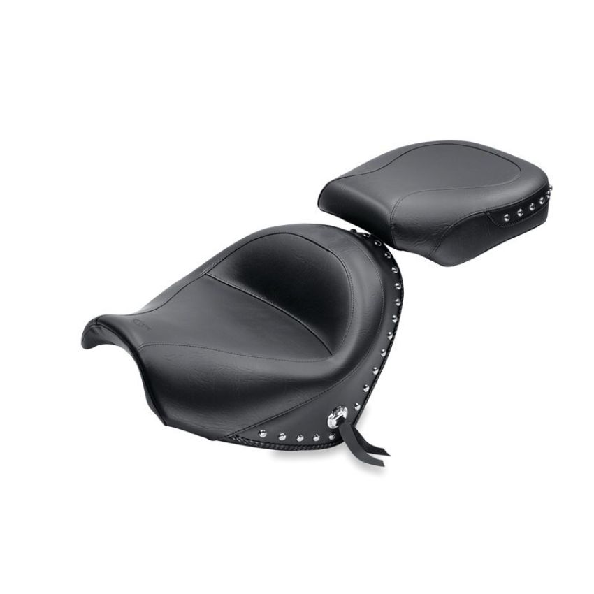Mustang Motorcycle 76061 Mustang 09-21 Suzuki Boulevard C50 & C50T Standard Touring 2PC Seat - Black
