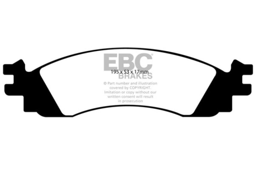 EBC Brakes DP61767 6000 Series Greenstuff Truck/SUV Brakes Disc Pads