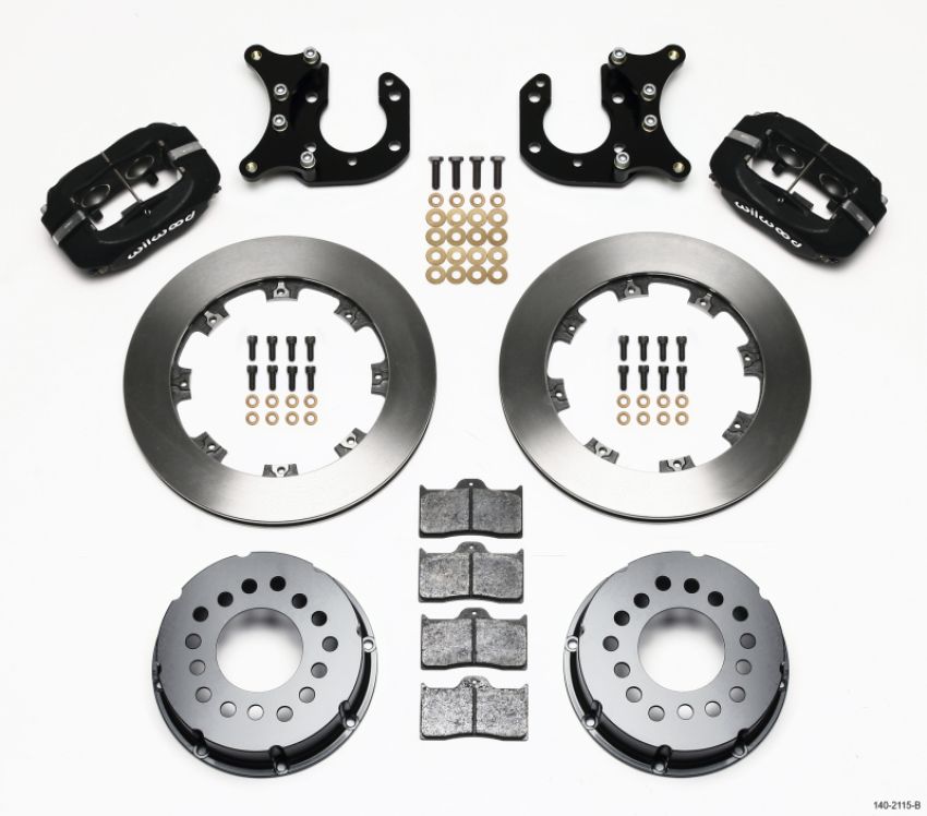 Wilwood 140-2115-B Forged Dynalite P/S Rear Kit Big Ford 2.36in Offset