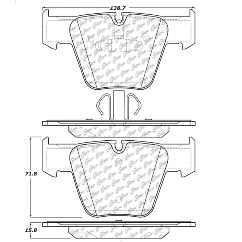 Stoptech 308.12890 Street Touring Brake Pads
