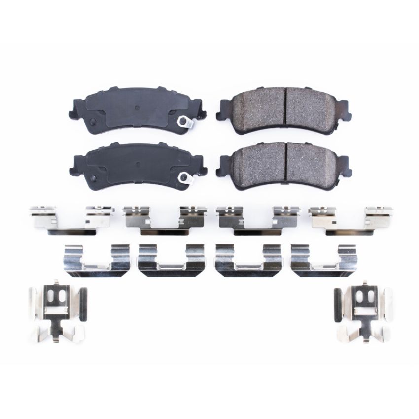 PowerStop 17-792 PowerStop - Z17 Low-Dust Ceramic Brake Pads with Hardware