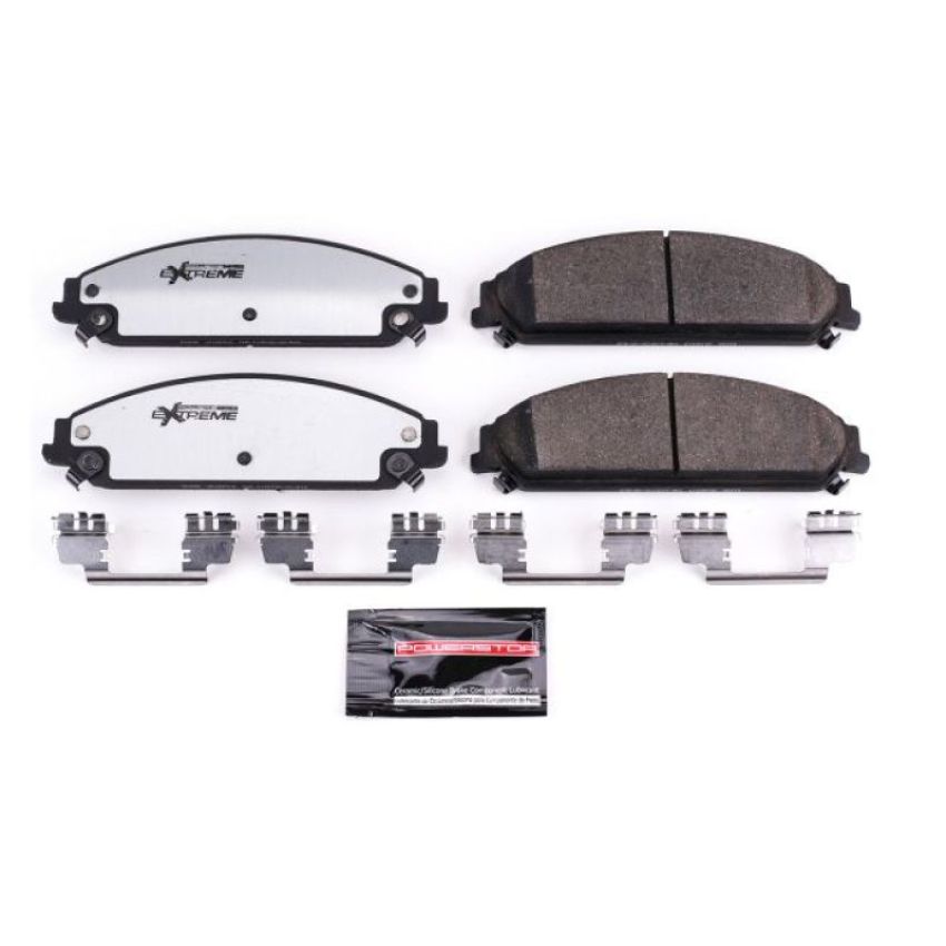 PowerStop Z26-1058 PowerStop - Z26 Performance Carbon-Fiber Ceramic Brake Pads with Hardware Kit