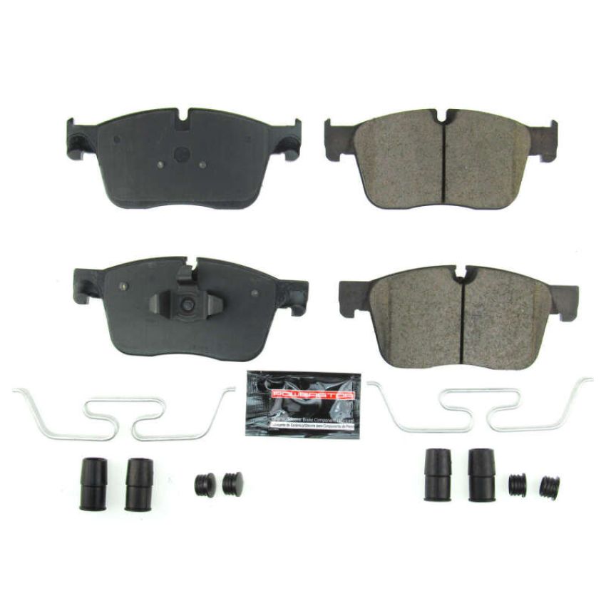 PowerStop Z23-1861 PowerStop - Z23 Daily Driver Carbon-Fiber Ceramic Brake Pads with Hardware Kit