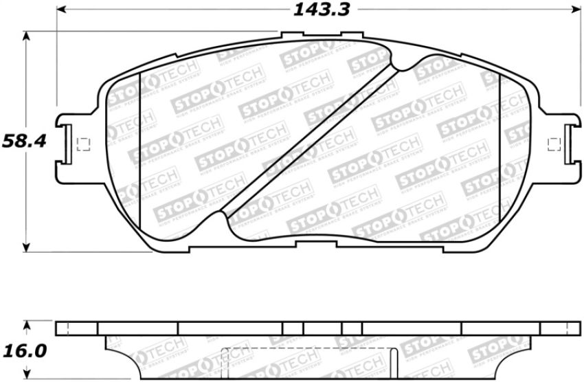 Stoptech 308.09060 Street Brake Pads