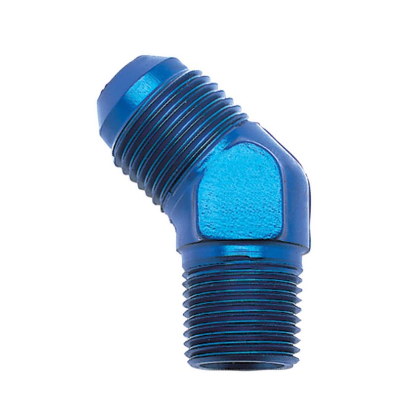 Russell 662390 Performance -6 AN to 3/8in NPT 45 Degree Flare to Pipe Adapter