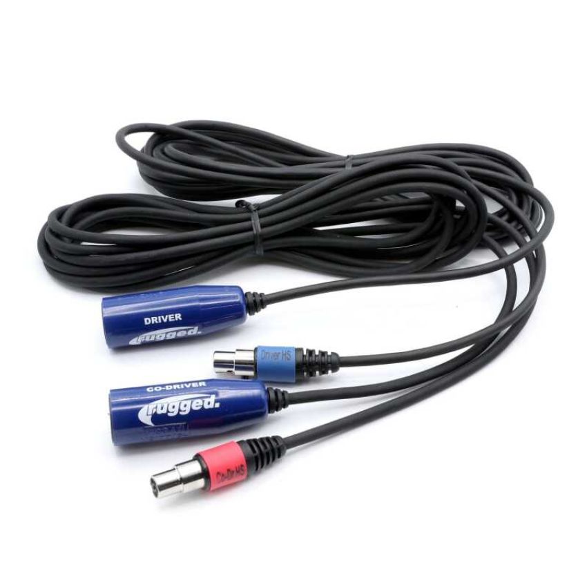 Rugged Radios CS-OFF-DCD OFFROAD Driver and Co-Driver Intercom Cable Bundle