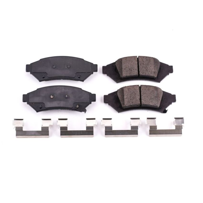 PowerStop 17-1000 PowerStop - Z17 Low-Dust Ceramic Brake Pads with Hardware