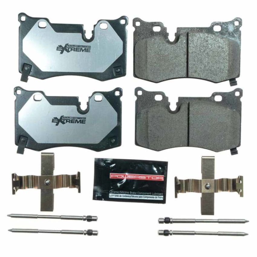 PowerStop Z26-8008 PowerStop - Z26 Performance Carbon-Fiber Ceramic Brake Pads with Hardware Kit