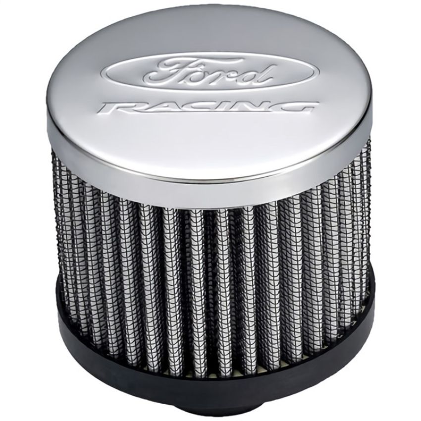 FORD FRD302-236 Valve Cover Breather w/ Steel Top Chrome