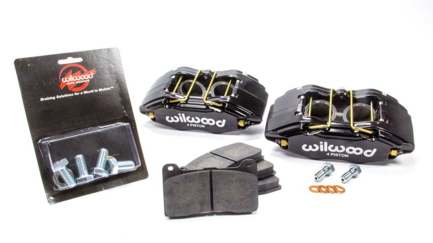 Wilwood 140-13029 DPHA Front Caliper & Pad Kit Black Honda / Acura w/ 262mm OE Rotor