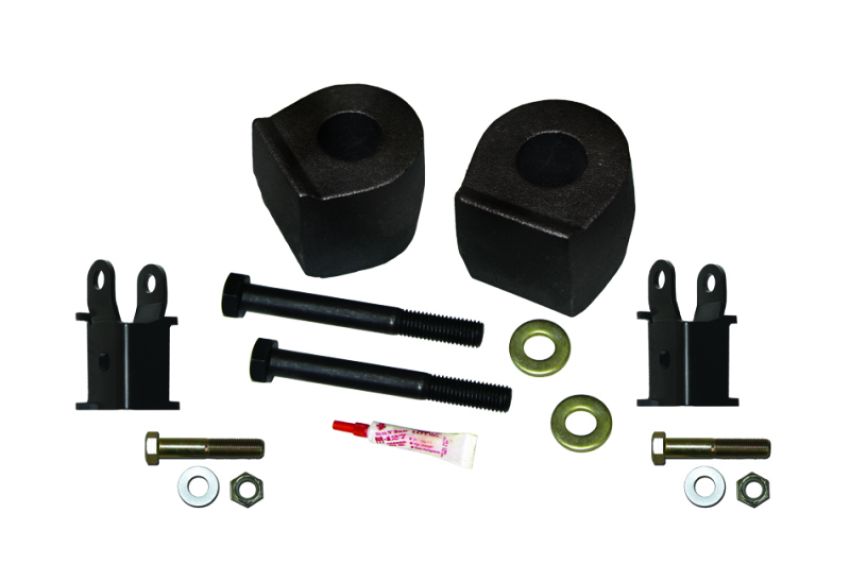 Skyjacker F1725MSB 2.5 in. Front Leveling Kit With Coil Spacers and Shock Extensions.