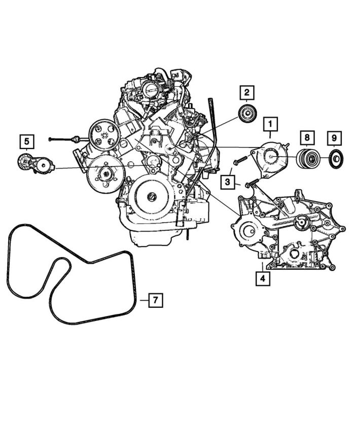 Mopar 4861277AD Belt Tensioner