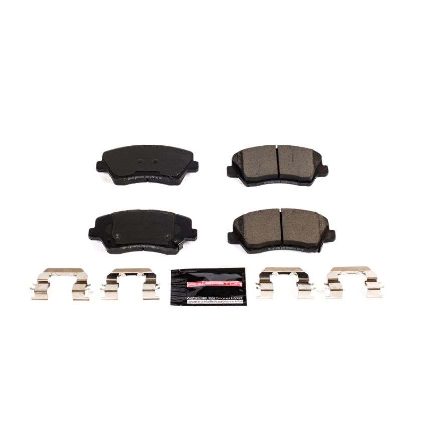 PowerStop Z23-1828 PowerStop - Z23 Daily Driver Carbon-Fiber Ceramic Brake Pads with Hardware Kit