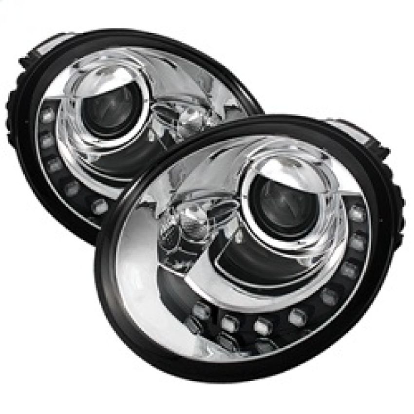 SPYDER 5080554 Projector Headlights - DRL - Chrome