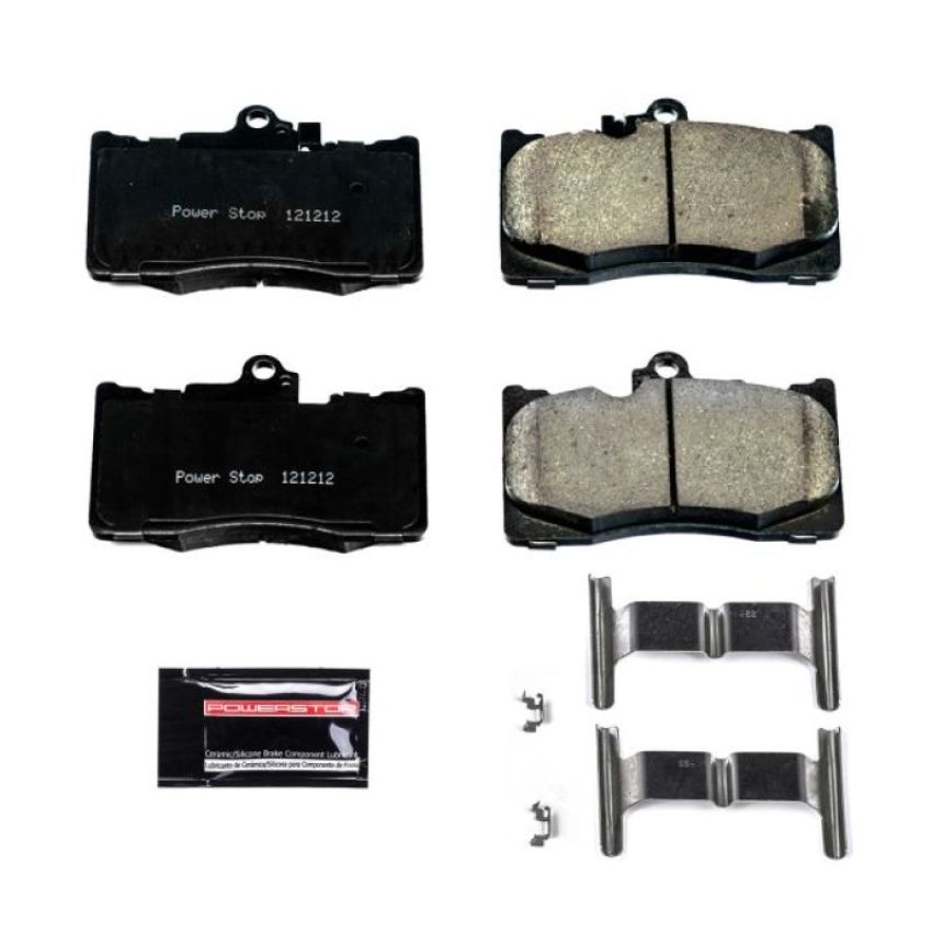 PowerStop Z23-1586 PowerStop - Z23 Daily Driver Carbon-Fiber Ceramic Brake Pads with Hardware Kit
