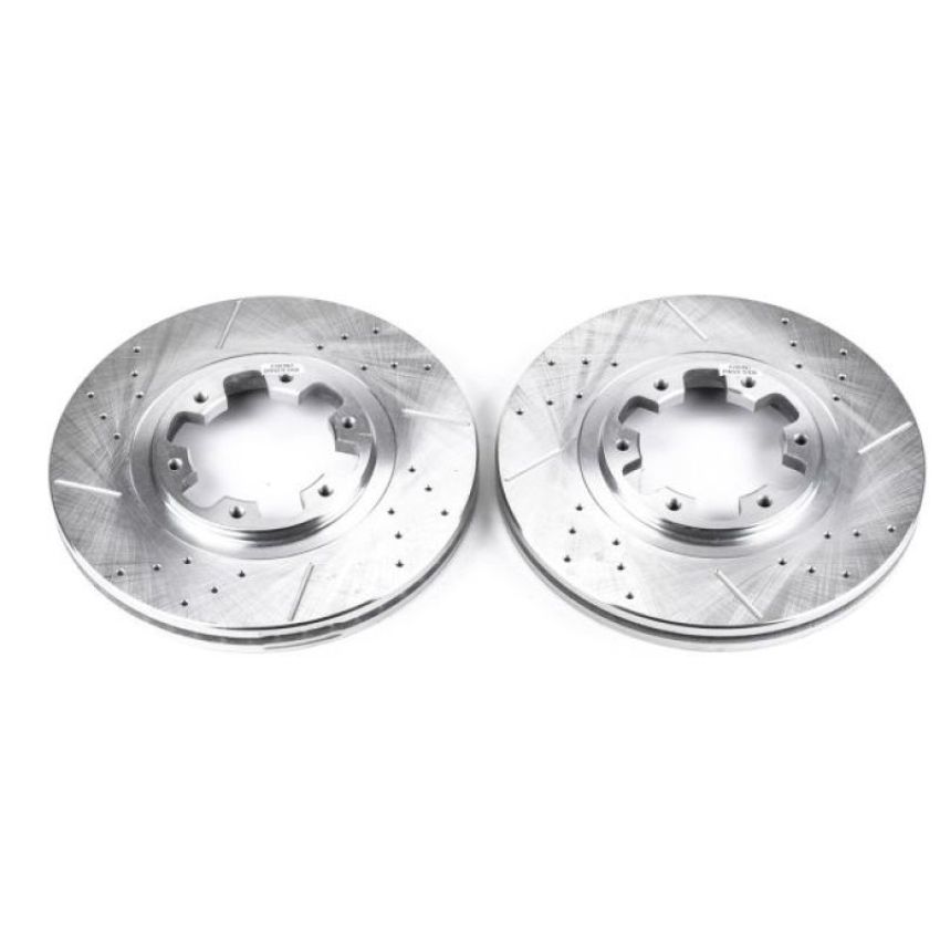 PowerStop JBR917XPR PowerStop Evolution Performance Drilled, Slotted & Plated Brake Rotor Pair