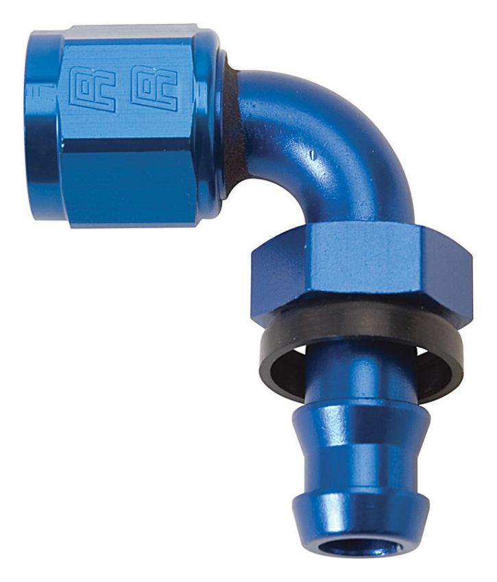 Russell 624180 Performance -10 AN Twist-Lok 90 Degree Hose End (Blue)