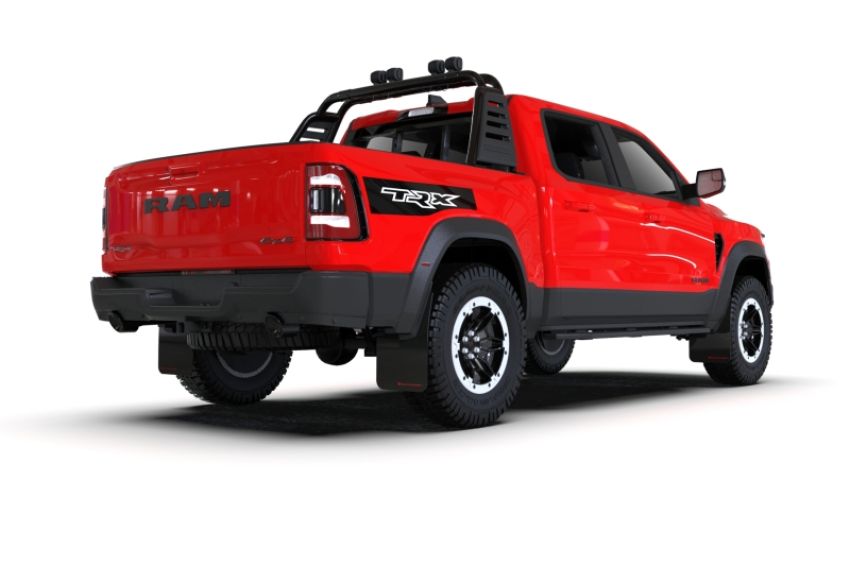 Rally Armor MF128-UR-BLK-RD Black Mud Flap/Red Logo