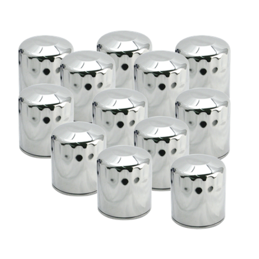 S&S Cycle 310-0242 99-18 BT/2017+ M8/X-Wedge Chrome Oil Filter - 12 Pack