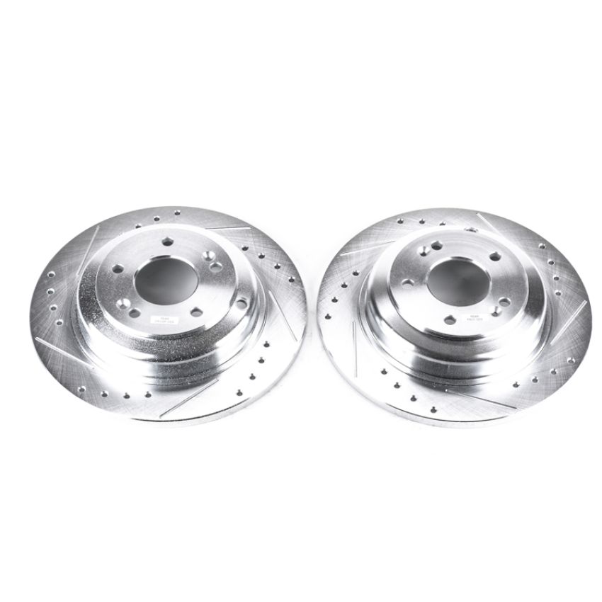PowerStop JBR1530XPR PowerStop Evolution Performance Drilled, Slotted & Plated Brake Rotor Pair