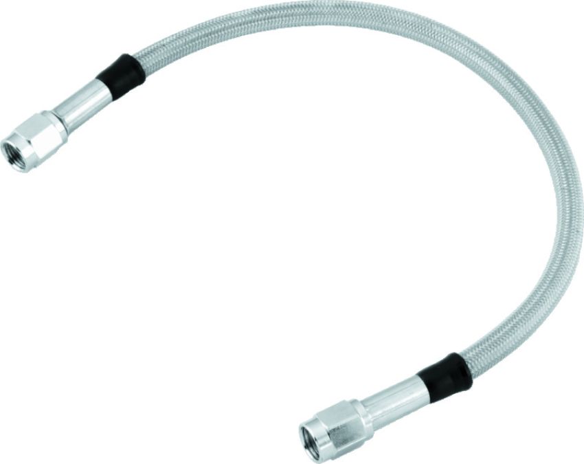 TwinPower 035954 Twin Power 54 Inch Clear Coated Dot Stainless Steel Hose AN-3