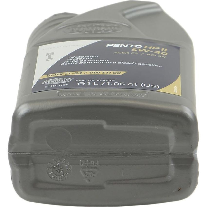 CRP PRODUCTS 8042107 Pentosin HP II 5W-40 Synthetic Motor Oil exceeds service class API SM ACEA A3,B4