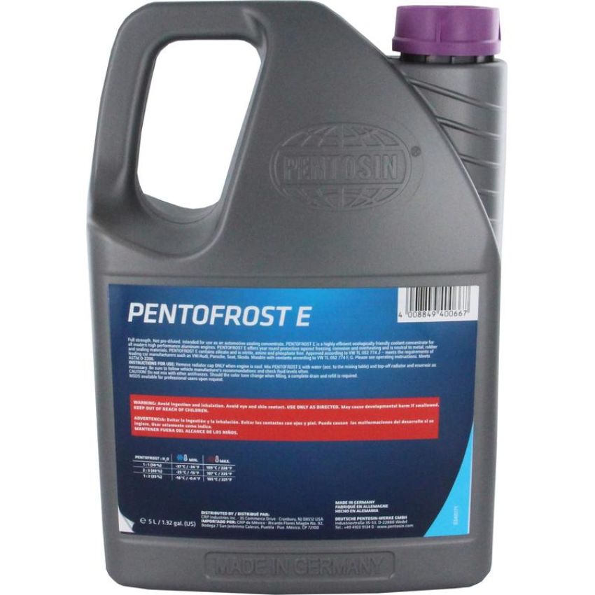 CRP PRODUCTS 8113206 Pentofrost E Antifreeze with silicates is nitrite, amine & phosphate free.