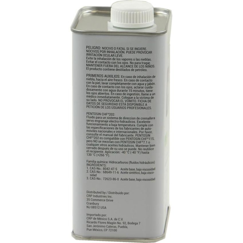 CRP PRODUCTS 8403107 Pentosin CHF 202 Hydraulic Fluid. Compatible with CHF 11S.