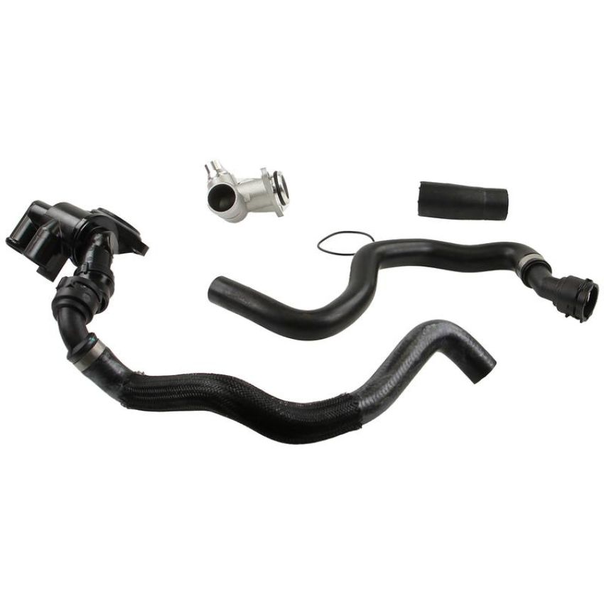 CRP PRODUCTS CHU1648 Rein Upgraded Aluminum Coolant Flange, Hose & Thermostat Replacement Kit