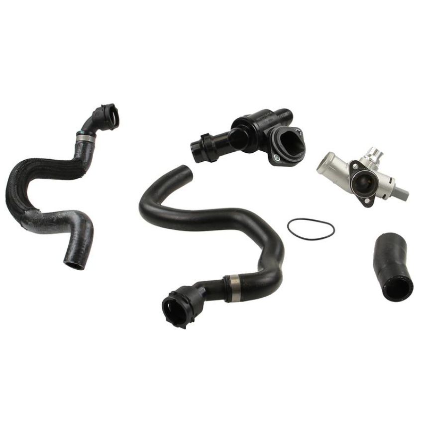 CRP PRODUCTS CHU1648 Rein Upgraded Aluminum Coolant Flange, Hose & Thermostat Replacement Kit