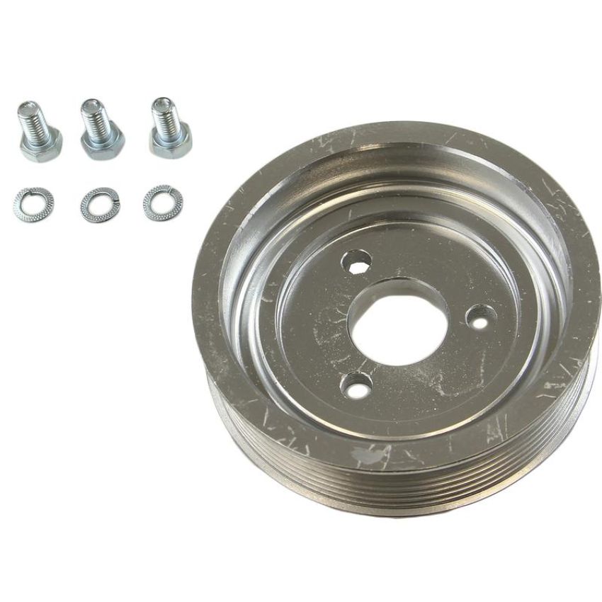 CRP PRODUCTS PKP0245 Upgraded Rein Automotive Aluminum PS Pump Pulley w/mounting hardware