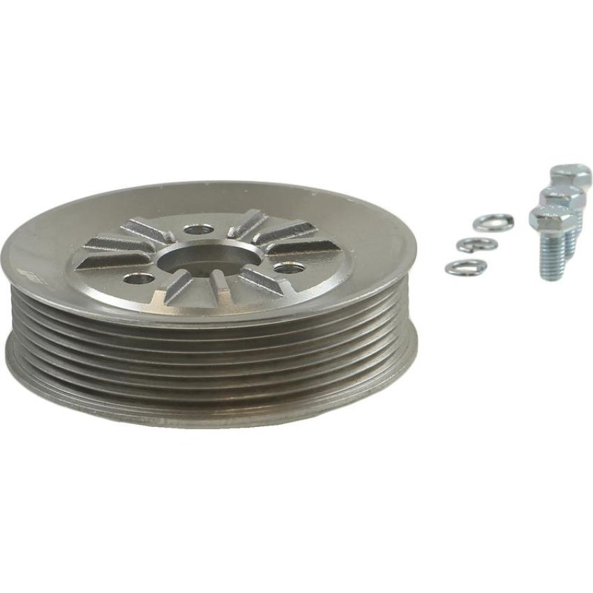 CRP PRODUCTS PKP0245 Upgraded Rein Automotive Aluminum PS Pump Pulley w/mounting hardware
