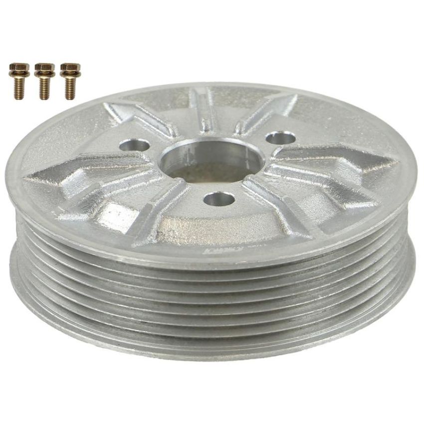 CRP PRODUCTS PKP0246 Upgraded Rein Automotive Aluminum PS Pump Pulley w/mounting hardware