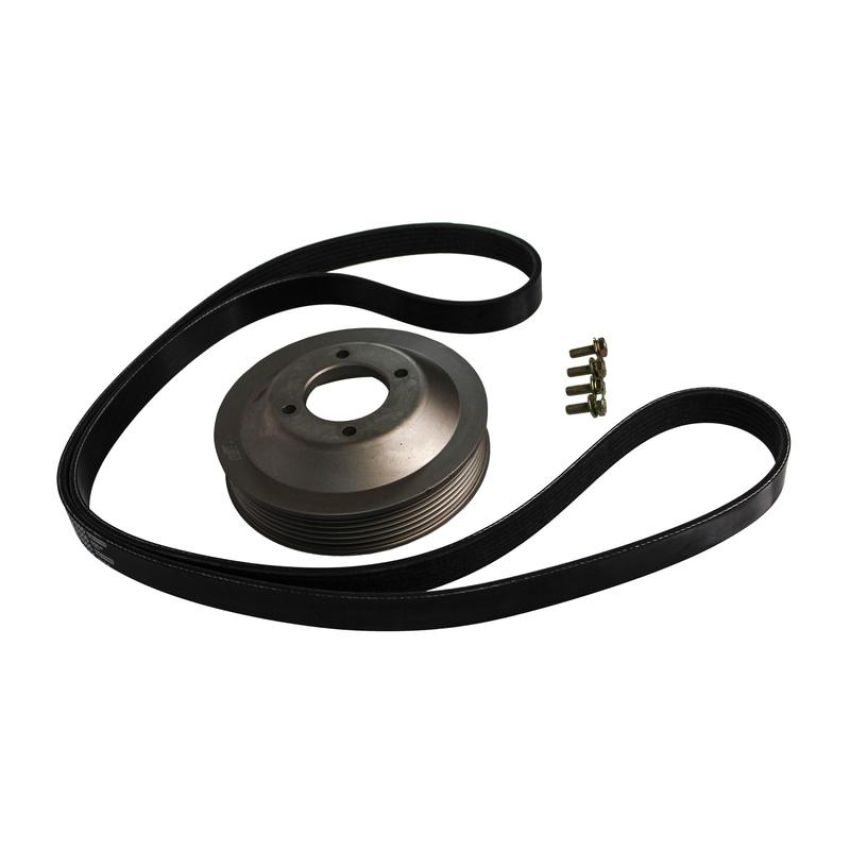 CRP PRODUCTS PKW0001 Rein Automotive Aluminum Water Pump Pulley and Belt Kit.