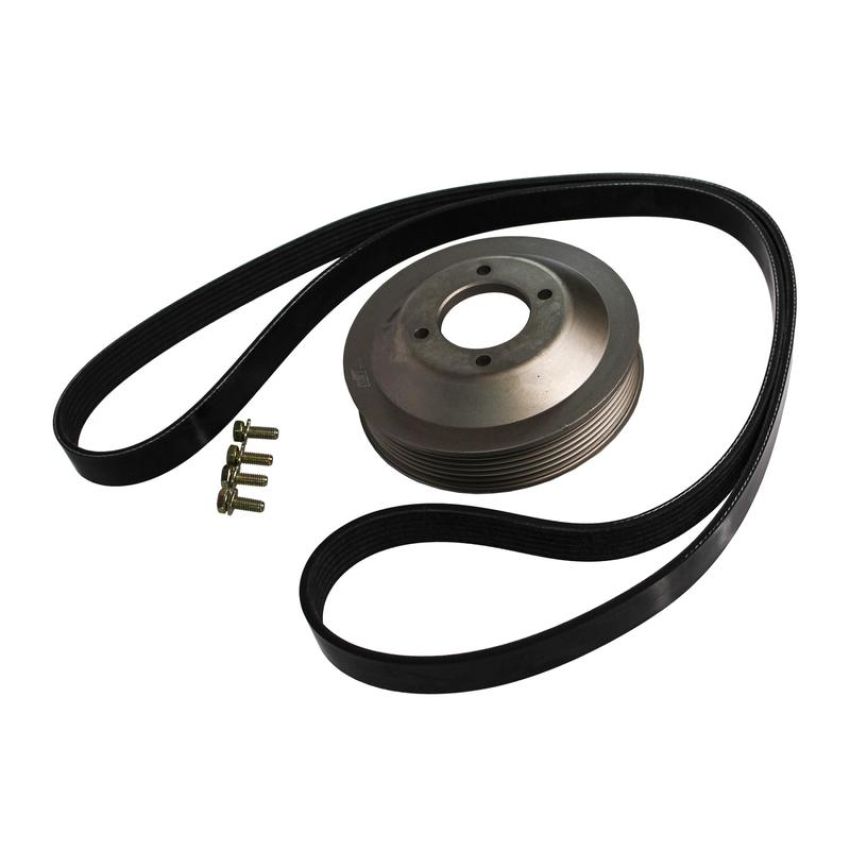 CRP PRODUCTS PKW0001 Rein Automotive Aluminum Water Pump Pulley and Belt Kit.