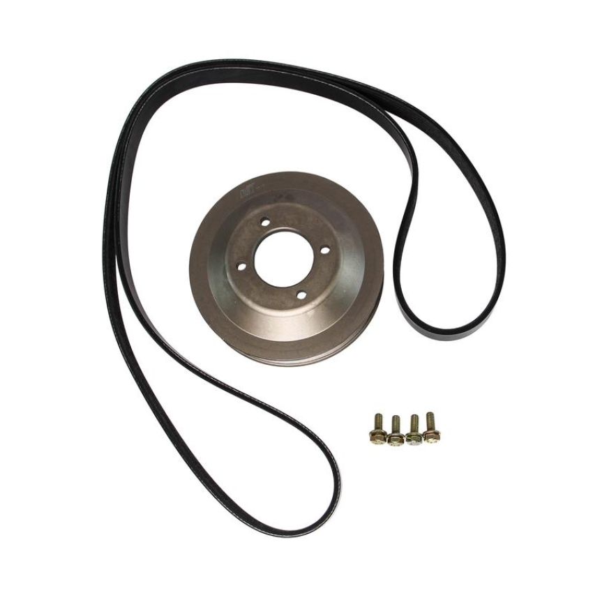 CRP PRODUCTS PKW0001 Rein Automotive Aluminum Water Pump Pulley and Belt Kit.