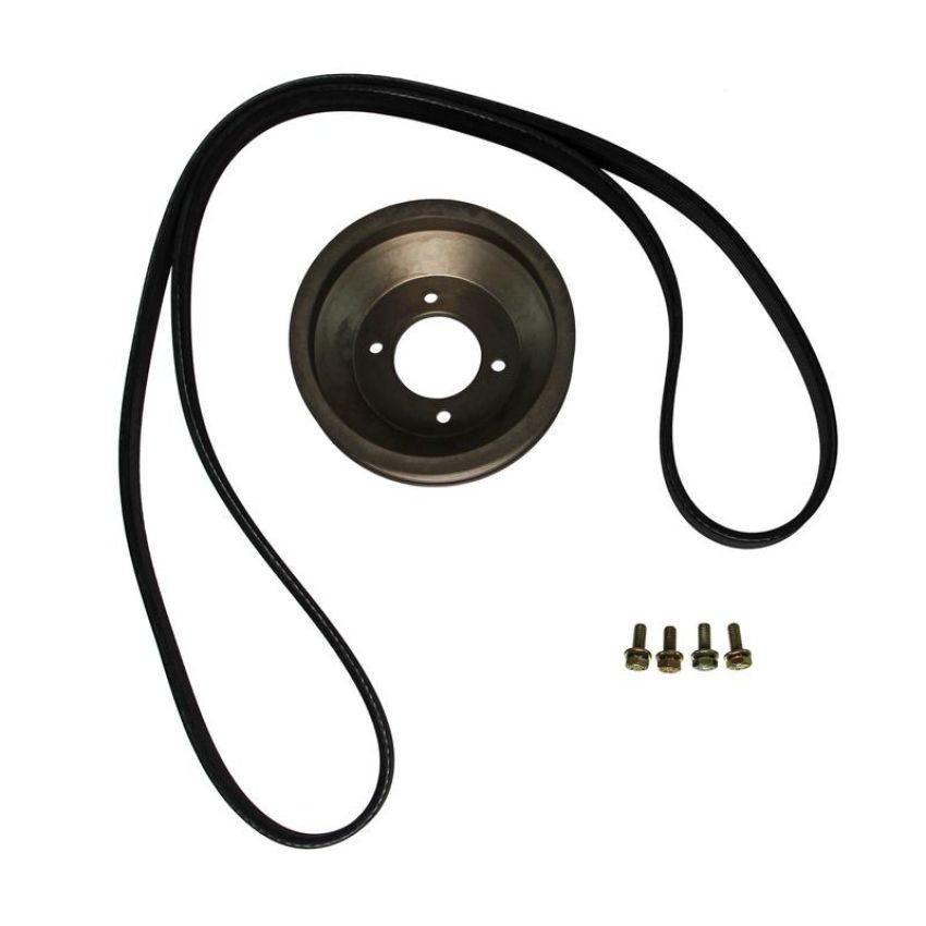 CRP PRODUCTS PKW0002 Rein Automotive Aluminum Water Pump Pulley and Belt Kit.