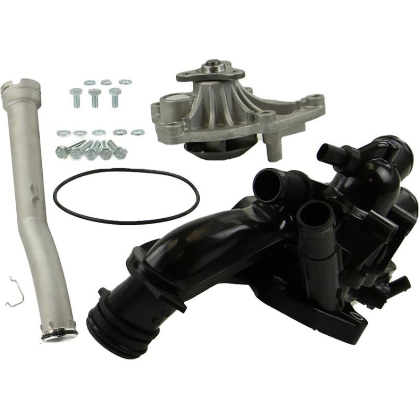 CRP PRODUCTS WPU0521 Rein Premium Quality Upgrade Water Pump Replacement Kit with Aluminum Water Pipe