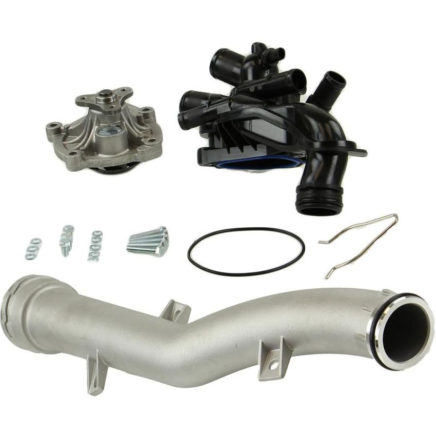 CRP PRODUCTS WPU0521 Rein Premium Quality Upgrade Water Pump Replacement Kit with Aluminum Water Pipe