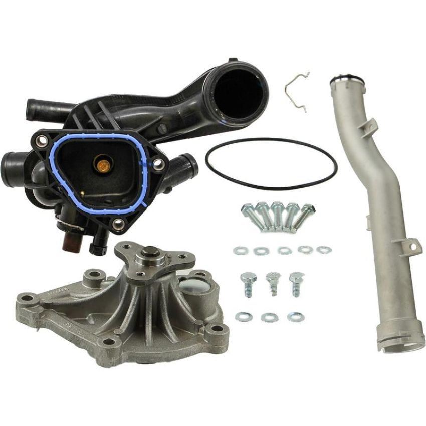 CRP PRODUCTS WPU0522 Rein Premium Quality Upgrade Water Pump Replacement Kit with Aluminum Water Pipe