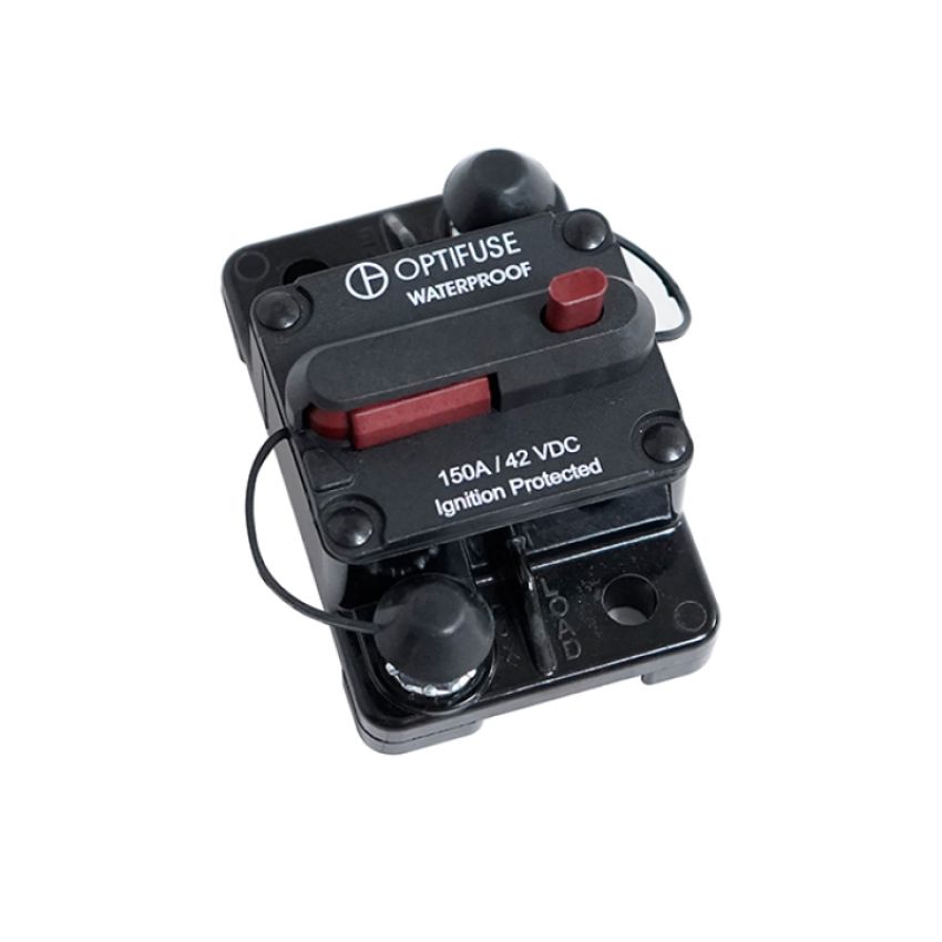 Nitrous Express 15899 Circuit Breaker, Surface Mount, Manual Reset, 150A, 42 VDC