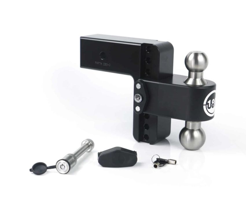 Weigh Safe LTB6-3-KA-CER-BLA 180 Hitch 6in Drop Hitch & 3in Shank (10K/21K GTWR) w/WS05 - Black Cerakote