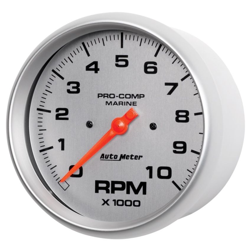 AUTOMETER ATM200801-33 5in U/L Tachometer Gauge 10000 RPM Silver