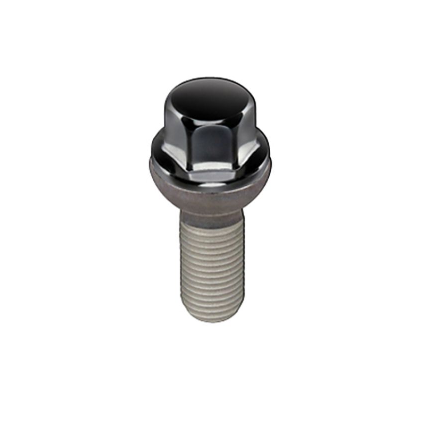 McGard (69820BK 14X1.5 MCG LUG BOLT BX 50 RADIUS SEAT, BLACK-17MM HEX)