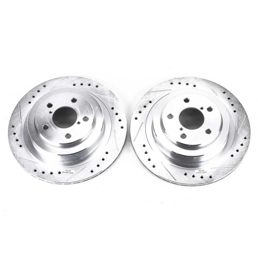 PowerStop JBR1163XPR PowerStop Evolution Performance Drilled, Slotted & Plated Brake Rotor Pair